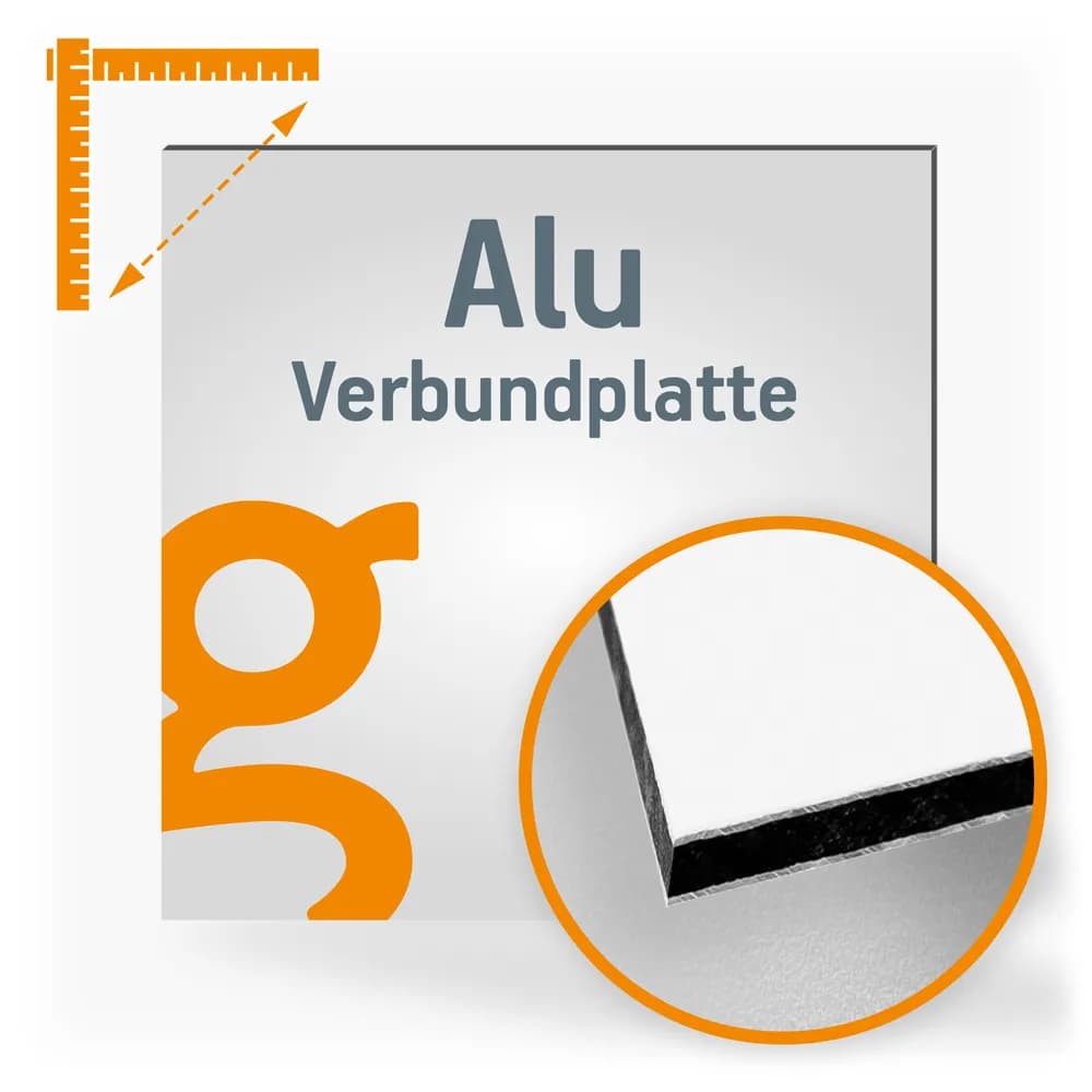 Alu Verbundplatte bedrucken lassen